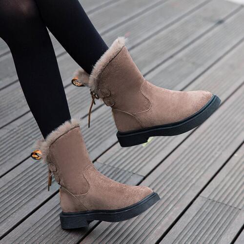 Winter Warm Ankle Boots For Women Snow Shoes Style Outdoor Slip On Female Snow Boot Ladies Shoes Women Boots Ladies U11-88