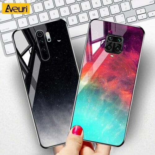Tempered Glass Phone Case For Xiaomi Mi POCO X3 NFC F3 F2 Pro Redmi Note 9S 7 8 9 Pro 8T 7A 8A 9A 9C NFC Colorful Cover Case