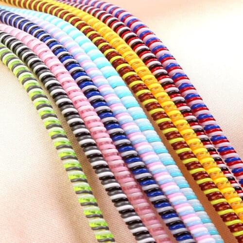 Length 1.4M 10PCS Solid Color TPU spiral USB Charger cable cord protector wrap cable winder for iphone samsung HTC Data Cable