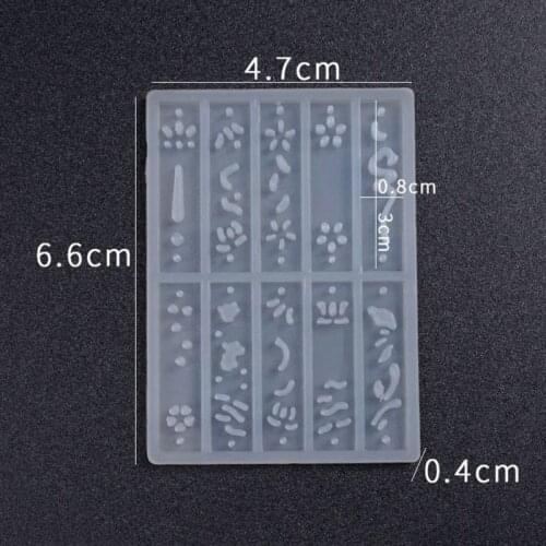 97QE Ancient Style Long Earrings Pendant DIY Crystal Epoxy Mold High Mirror Silicone Molds Jewelry Making