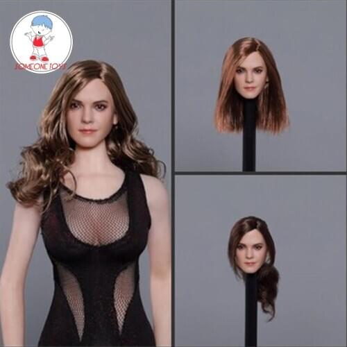 1/6 Scale Emma Watson Head Sculpt Hollywood Star Hermione European Girl Head for 12" DIY Action Figure