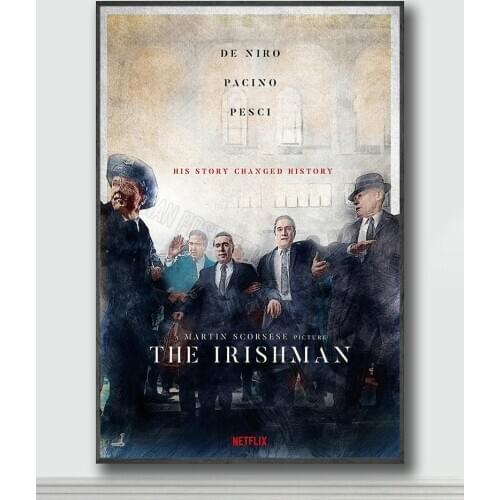 NJ110 The Irishman Movie Silk Posters and Prints wall art Art Poster Home Decor