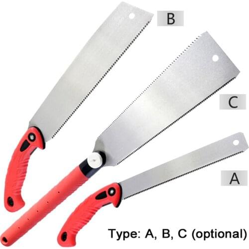 Multifunction Hand Saw TRP Handle Felling Saw Handheld Woodworking Tool for Tenon Wood Bamboo Plastic Cutting