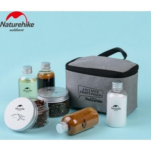 Naturehike Outdoor Seasoning Bottles Sets Portable Camping Flavouring Storage Container For Cooking Picnic Barbecue