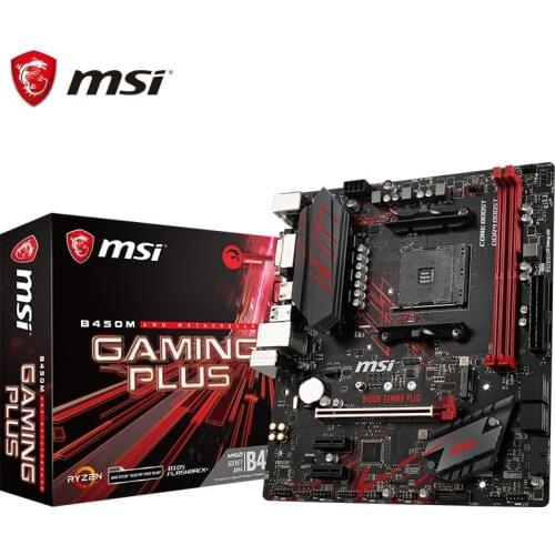 NEW For MSI B450M GAMING PLUS Motherboard Socket AM4 DDR4 For AMD B450 M.2 PCI-E 3.0 Original Desktop Mainboard Used Mainboard