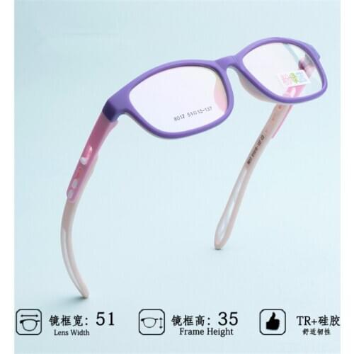 Optical New Childrens Glasses Ultra-light Flexible TR90 Silica Gel Comfortable Safe Full Rim Kids Eyeglass Frames 017