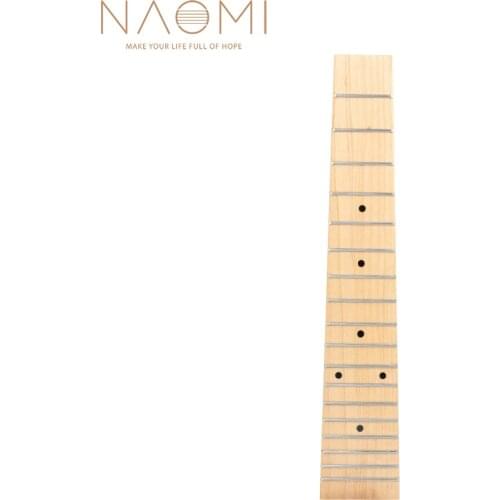 NAOMI 23'' Ukulele Fretboard Selected AA Grade Maple Fingerboard 18 Frets Concert Uke Hawaii Guitar Parts Accessories
