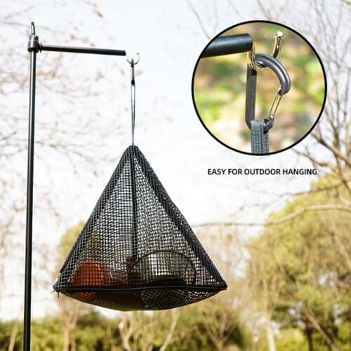 Outdoor Herbs Drying Net Foldable Storage Camping Triangle Drying Mesh Rack Hanging Net For Food Flowers Buds Plants