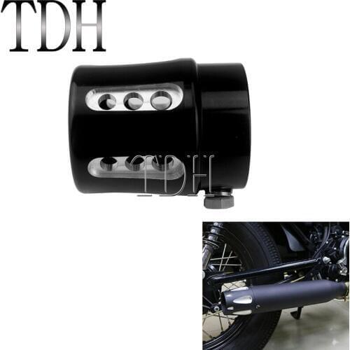 Universal Cafe Racer 1-3/4" Exhaust Muffler Tip Tail Pipe End Vintage Silencer End Cover for Harley Chopper Bobber