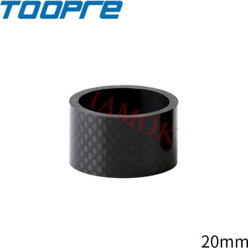 TOOPRE Bicycle 3/5/10/15/20mm Black Headset Backing Ring Carbon-Fiber Iamok Bike Ultra Light Fork Carbon Fiber Washer