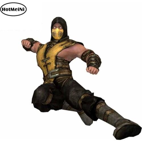 HotMeiNi 13cm For Mortal Kombat Bumper Car Stickers Sunscreen Decal Car Styling Sunscreen Vinyl Material Decoration