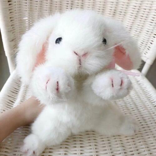High level quality plush rabbit stuffed animal bunny toy simulation lifelike baby dolls for kids toys for children home decor