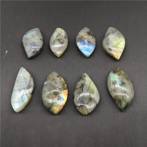 1pcs Natural Tree Leaf Labradorite Crystal Moonstone Rough Polished Jewellery Pendant Collectables Colorful Shine Stone Decor