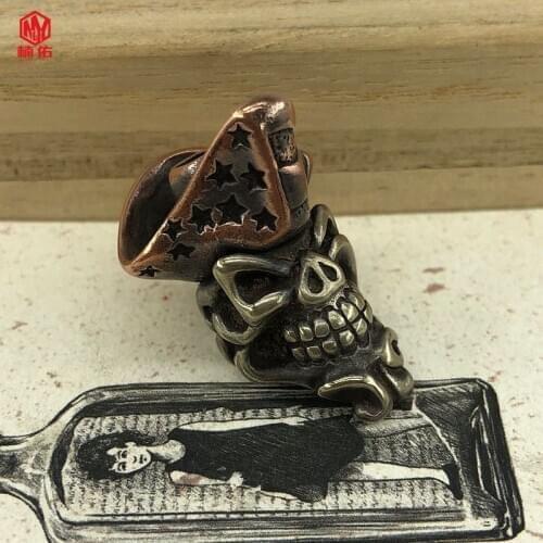 1 PC Scary Beast Paracord Knife Beads EDC Outdoor Pocket Tools Paracord Bead Pendant