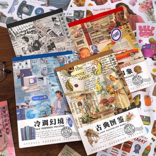 10sets/1lot Kawaii Stationery Stickers Modern Memories Decorative Mobile Stickers Scrapbooking DIY Craft Stickers