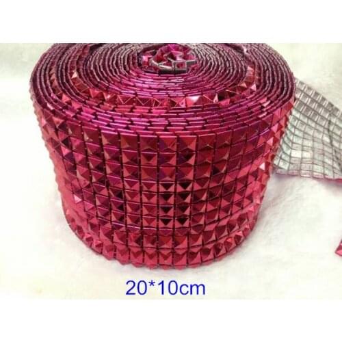 20*10cm Flat Back Acrylic Pyramid Rivet For Glue On Garment Decoration Silver / Green / Red / Black - Free Shipping,5 pcs/lot