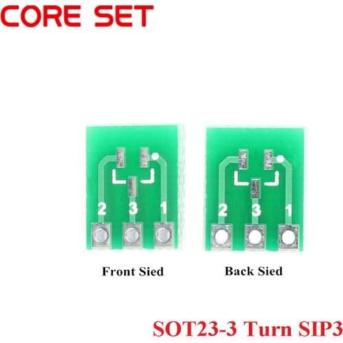 20 pcs SOT23 SOT23-3 Turn SIP3 SMD Turn To DIP Adapter Converter Plate SOT SIP IC Socket PCB Board Diy kit