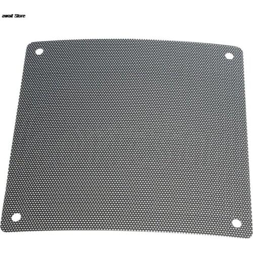 5 PCS Fan Dust Filter 120mm Cuttable Black PVC PC Dustproof Case Computer Mesh