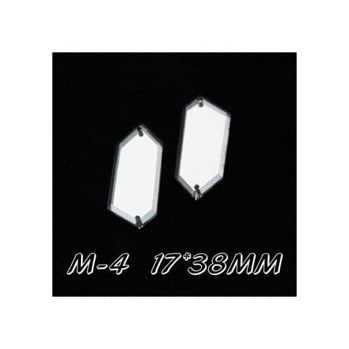 50pcs 17X38CM sew on mirror piece ,Fashion DIY cloth decoration accessory