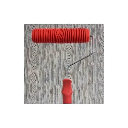 7" (7 inch) wood grain paint roller decoration tool for decorative Wall Woodgrain texture Rubber Paint Roller EG300
