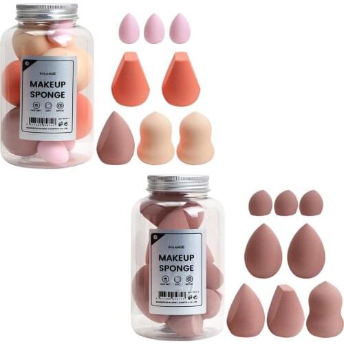 8PCS Makeup Sponges Set Wet Dry Dual-used Beauty Foundation Blending Sponges Blenders for Foundation Concealer Cream Powder