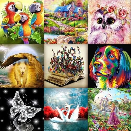 5D Diy Diamond painting Little yellow bear Animal Diamond Cross Stitch Kit Diamond Embroidered rhinestone home decoration Gift