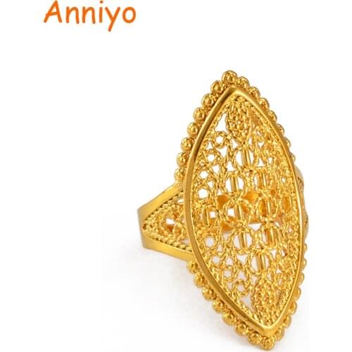 Anniyo Fashion Ethiopian Ring of Wedding Gift,Arab Middle East Dubai Jewelry African Gifts Anillos 2018 New Arrival #094206