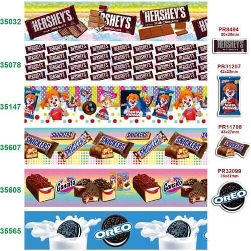 Free shipping 50 yard per size cartoon ribbon printed grosgrain ribbon 35032