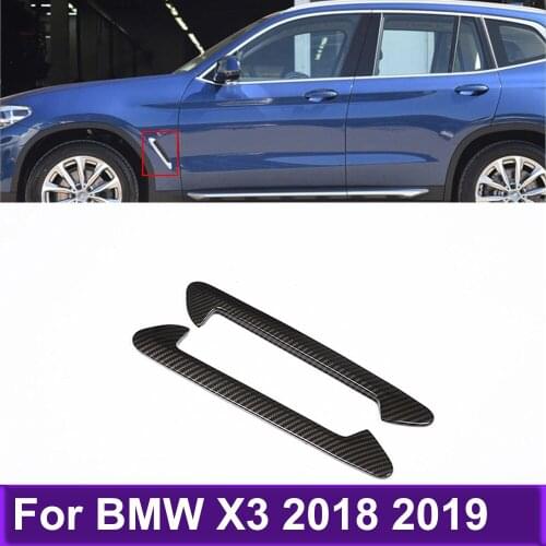 Black Car Accessories For BMW X3 2018 2019 Interior Accessories Car Side Air Vent Cover Trim Fender Sticker Car-styling