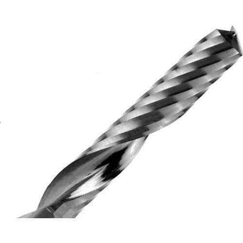 DJTOL N2LX 6mm-8mm single-edged spiral milling cutter, acrylic, MDF, woodworking engraving single spiral endmill bits