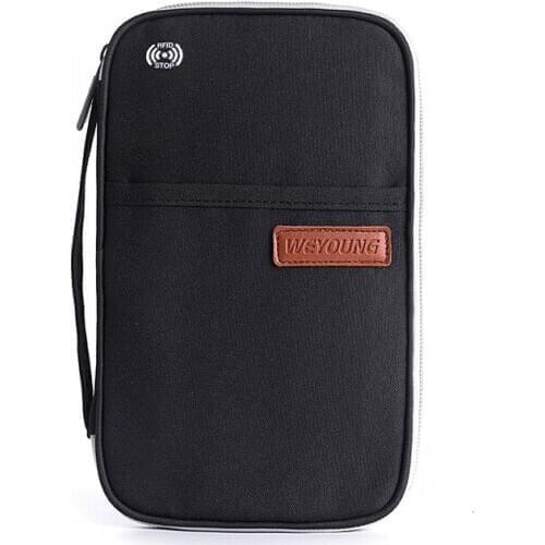 Small style RFID branded Anti-theft Travel Passport Bag Ticket Credit ID Card Holder women Passport Wallet
