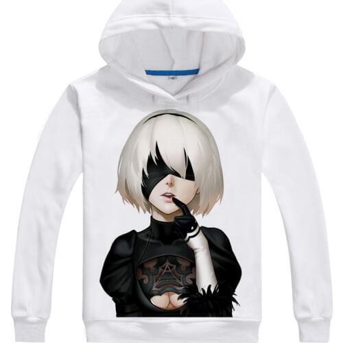NieR:Automata Hoodie NieR Automata 2b Hooded Jacket Coat Game Long-sleeved Sweatshirt For Men Women