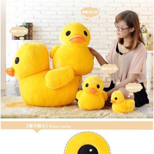 Lovely Giant New Arrival Stuffed Dolls Duckling Hongkong Big Yellow Duck Plush Toys Hot Sale Best Gifts for Children Girls