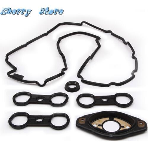 New 11 12 7 582 245 Valve Cover Gasket Set Genuine For BMW 128i 328i 528i xDrive 528xi X3 3.0si Z4 3.0i 11127559699 11127552280
