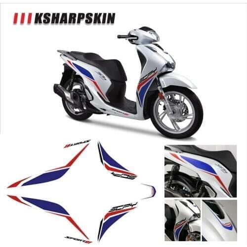 Front body waterproof decal motorcycle fairing sticker KSHARPSKIN packaging super sticky kit for honda SH125 SH 125
