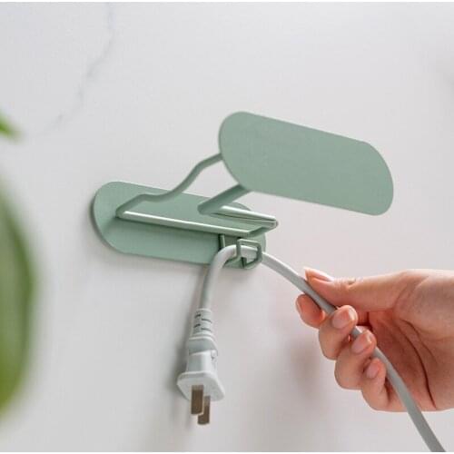 1pc Hair Dryer Holder Blower Organizer Bathroom Free Perforation Wall Hanging Hair Dryer Bracket Wrought Hair Dryer Storage Rack