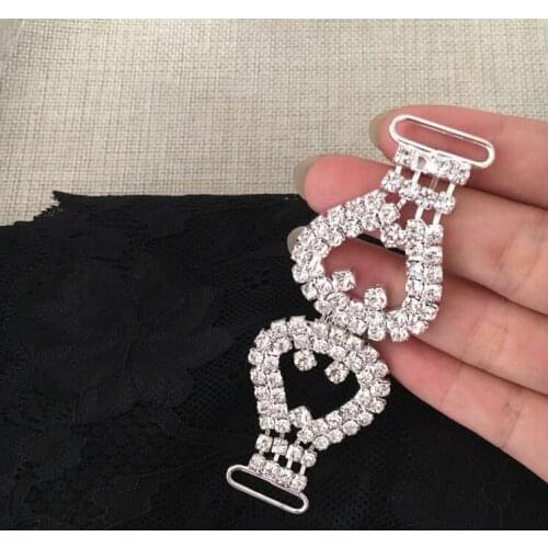 10 Pieces 7cm Width Sexy Beautiful Rhinestone Bikini Connector Swimwear Decoration