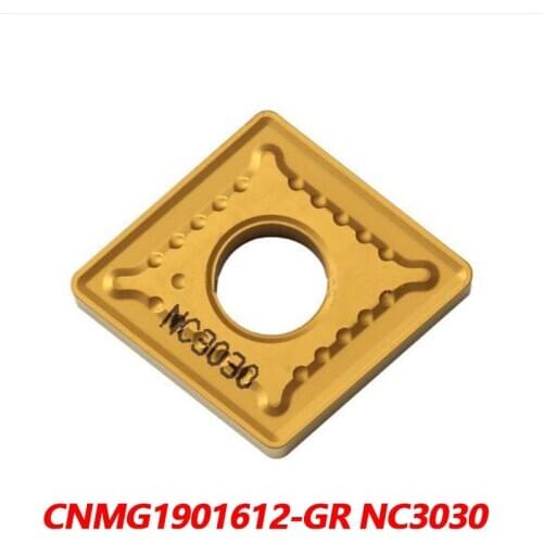 100% Original CNMG CNMG1901612-GR NC3030 Carbide Insert Blades CNC Lathe Parts Used For Steel Processing South Korea Imported