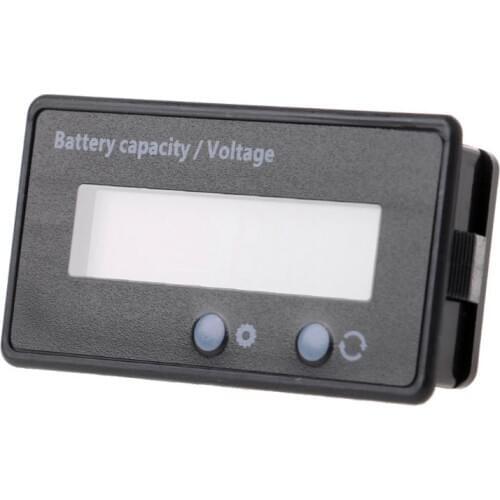 12V/24V/36V/48V LCD Acid Lead Lithium Battery Capacity Indicator Voltmeter Voltage Electric Motorcycle Scooter Battery Testers
