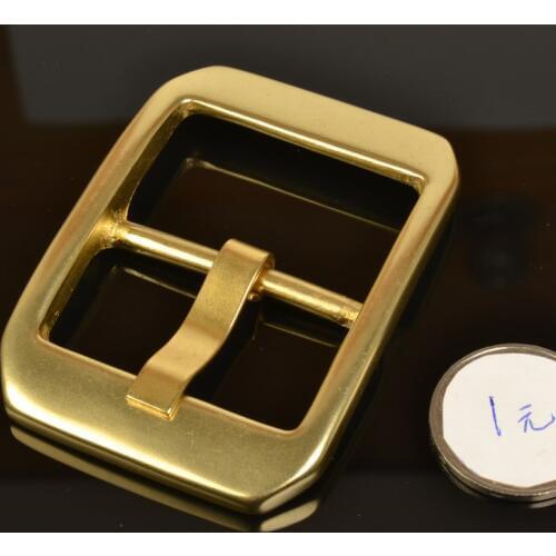 3pcs/lot solid brass designer leather craft square design belt pin buckle metal hardware inner width 40mm