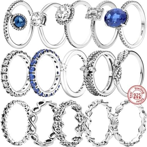 AIFEILI Rings With Cubic Zirkonia For Women