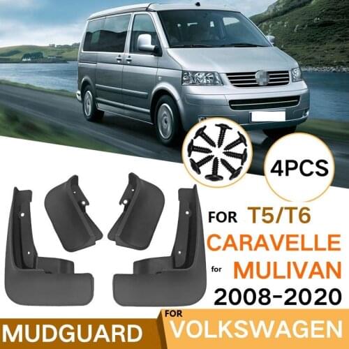 Car Mudflap For Volkswagen Caravelle Multivan T5 T6 2008-2020 Fender Mud Guard Splash Flaps Mudguard Accessories