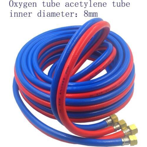 8mm oxygen acetylene tube double color connection tube high pressure oxygen gas pipe parallel gas pipe oxygen acetylene hose