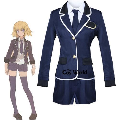 Fate Apocrypha Joan of Arc School Uniform Suits Jacket Coat Pants Outfit Anime Cosplay Costumes