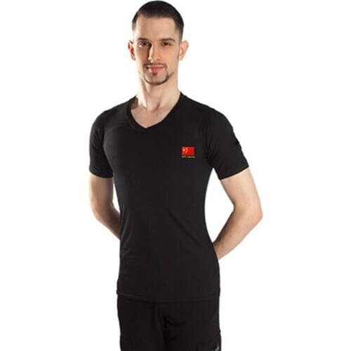 Male Latin Dance Dress Short Sleeve Latin Dance Tops for Man Ballroom Samba Tango Chacha Dancing Performamnce T004
