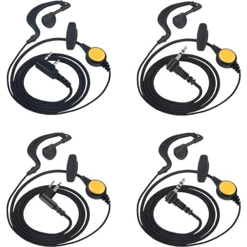 B9 Y/K/M/T Head Headphone Microphone Walkie-Talkie Headset Ear-hook Universal 360 Rotation Earphone With Sponge Earmuffs