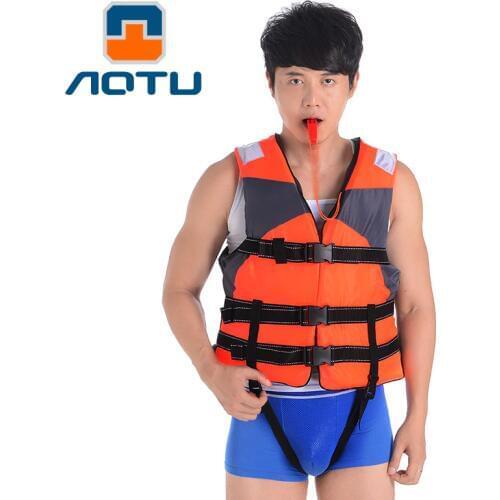 NEW 2020 Outdoor Camping Adult professional swimming jackets Drifting snorkeling fishing clothes Buoyancy vest to whistle