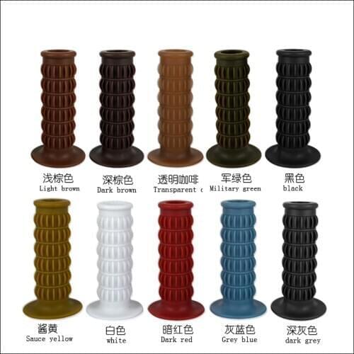 Pair Universal 7/8" 22mm Rubber Handlebar Hand Grip Bar End Cafe Racer Motorcycle For Electra Glide XL883N FLSTFB Road Glide