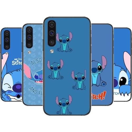 Kiss Stitch Phone cover hull For SamSung Galaxy S8 S9 S10E S20 S21 S5 S30 Plus S20 fe 5G Lite Ultra black soft case