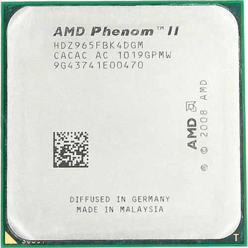 AMD Phenom II X4 965 CPU Processor 3.4GHz 6MB L3 Cache Socket AM3 Quad-Core